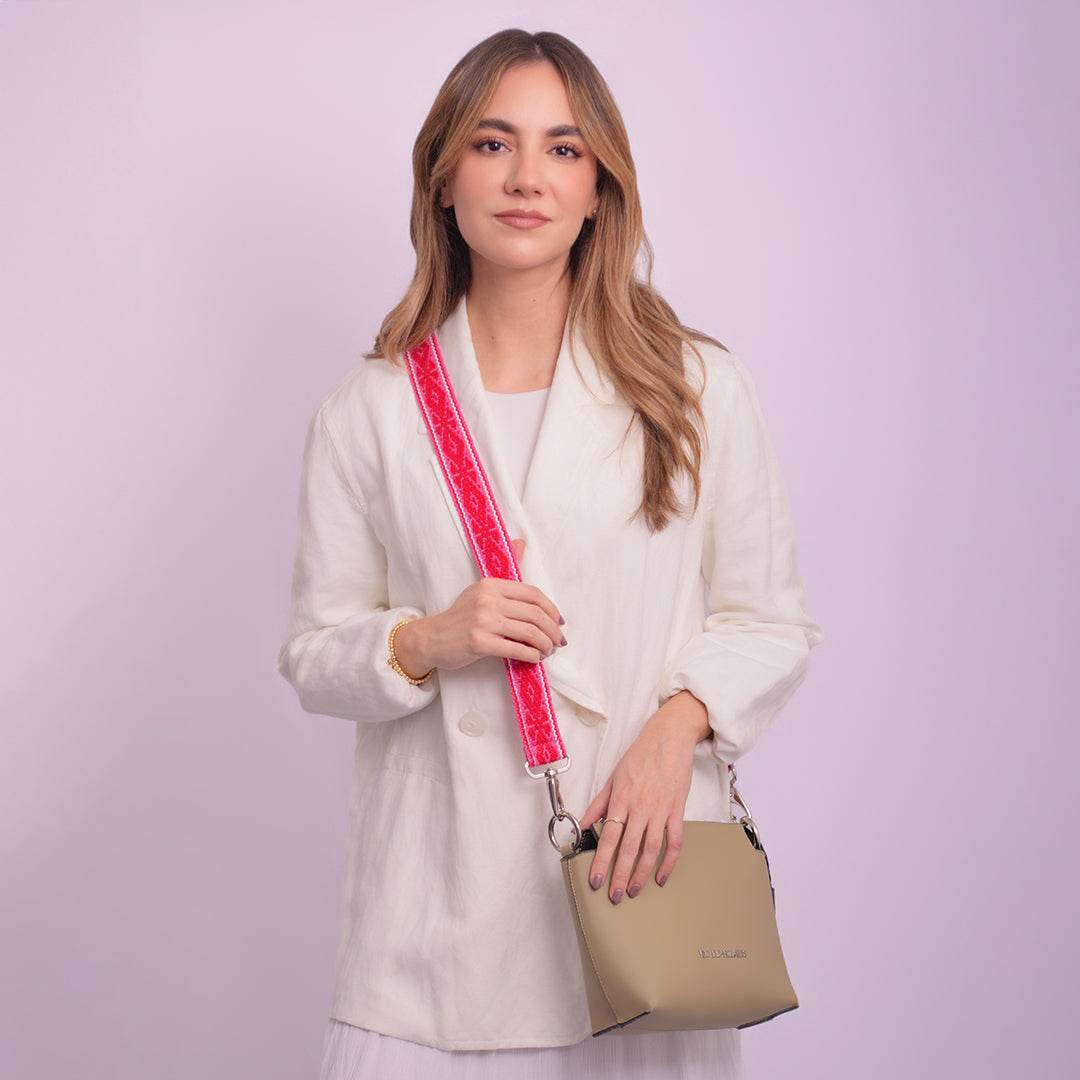 RDH BEIGE | STRAP ROSA Y ROJO - Rio de Hilares