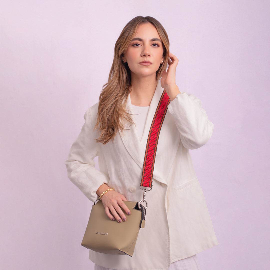 RDH BEIGE | STRAP ROJO - Rio de Hilares