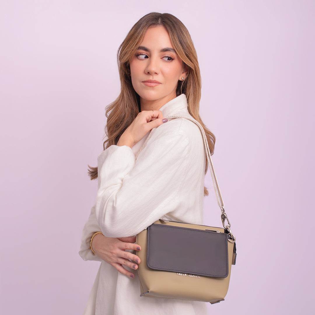 COMPLETE BEIGE | WALLET NEGRA | STRAP BEIGE - Rio de Hilares