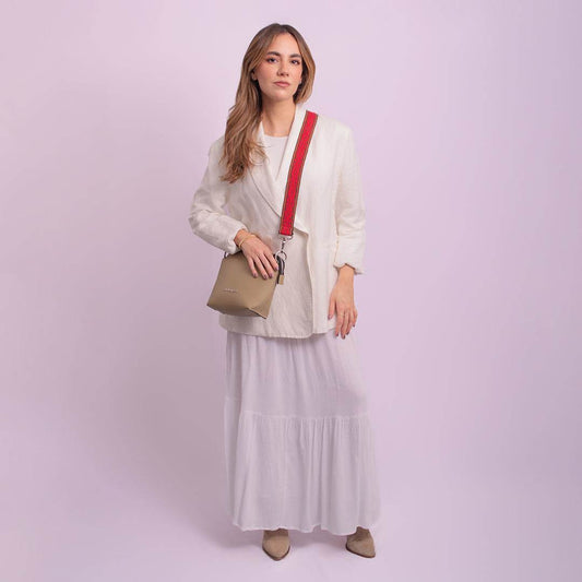 RDH BEIGE | STRAP ROJO - Rio de Hilares