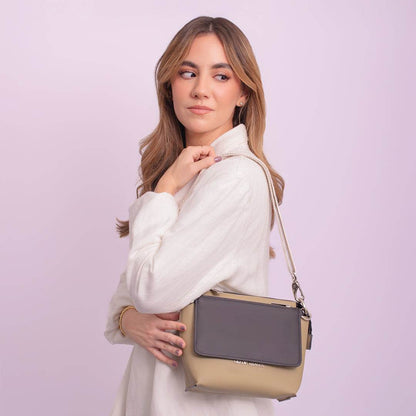 COMPLETE BEIGE | WALLET NEGRA | STRAP BEIGE - Rio de Hilares