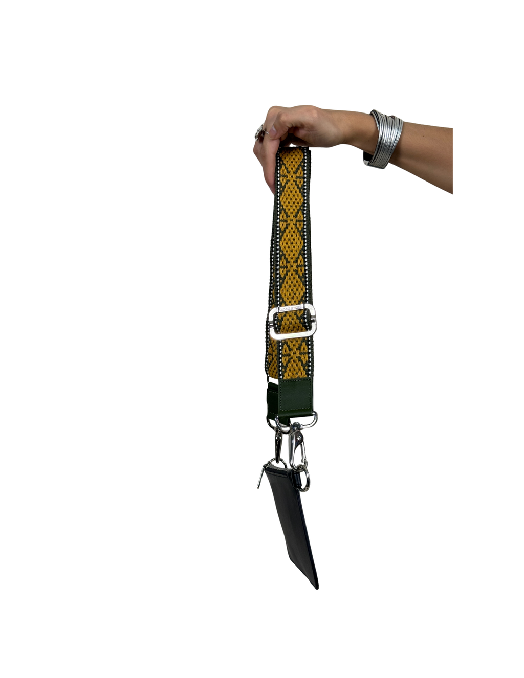 WALLET NEGRA | STRAP VERDE
