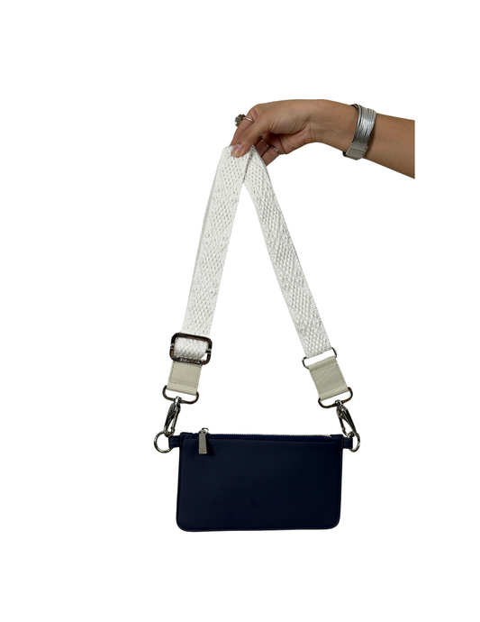 WALLET AZUL NAVY | STRAP BEIGE