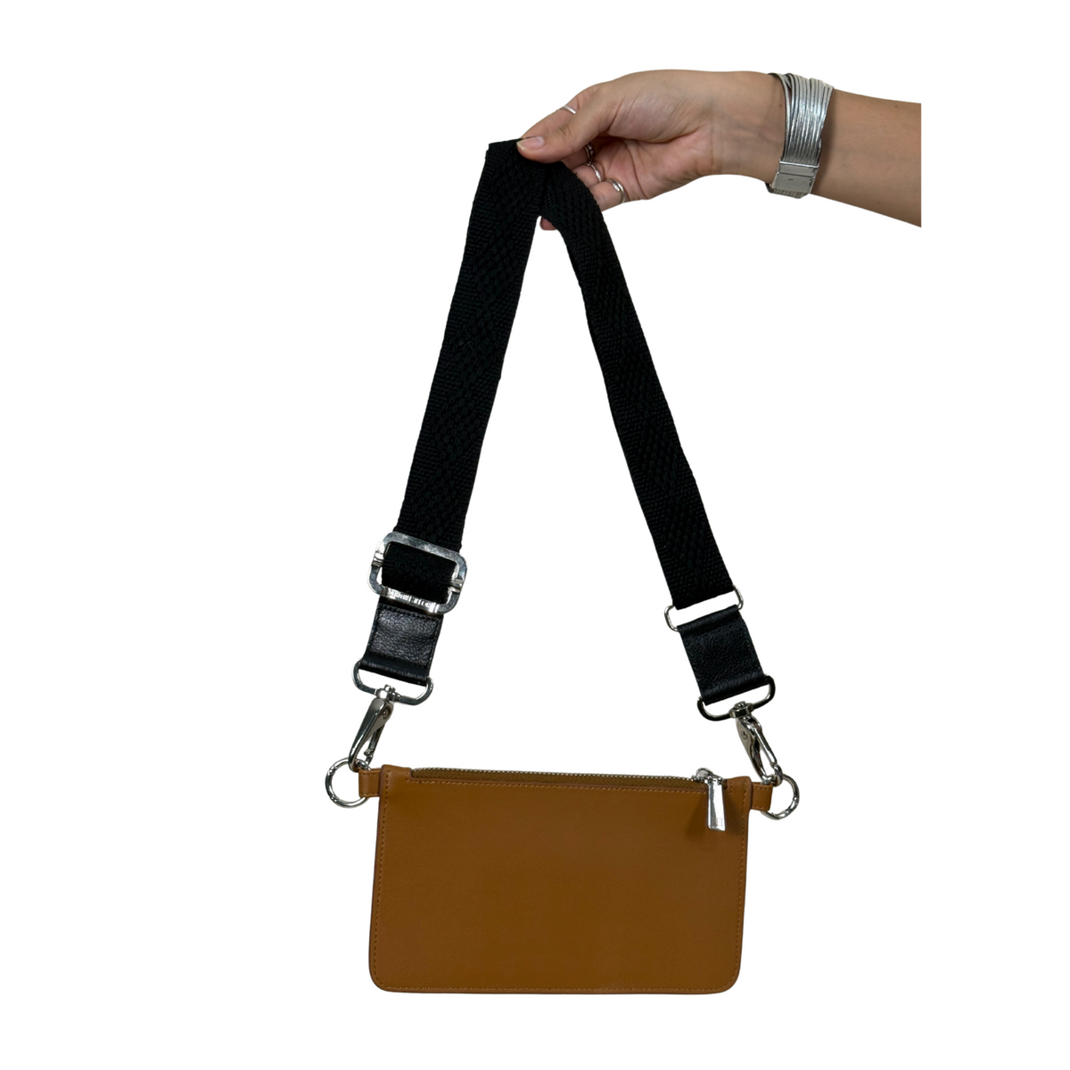 WALLET CAMEL | STRAP NEGRO