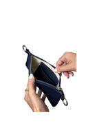 WALLET AZUL NAVY | STRAP GRIS, BLANCO, ROSA