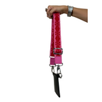 WALLET NEGRA | STRAP ROSA ROJO