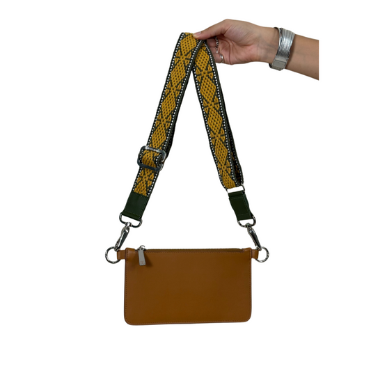 WALLET CAMEL | STRAP VERDE